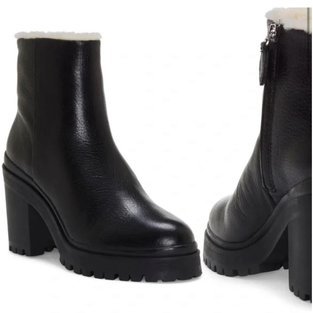 Rebecca Minkoff Milana genuine sheepskin lined boots